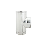 Raccordo inox a t braga mf da 100mm codino f aisi 304