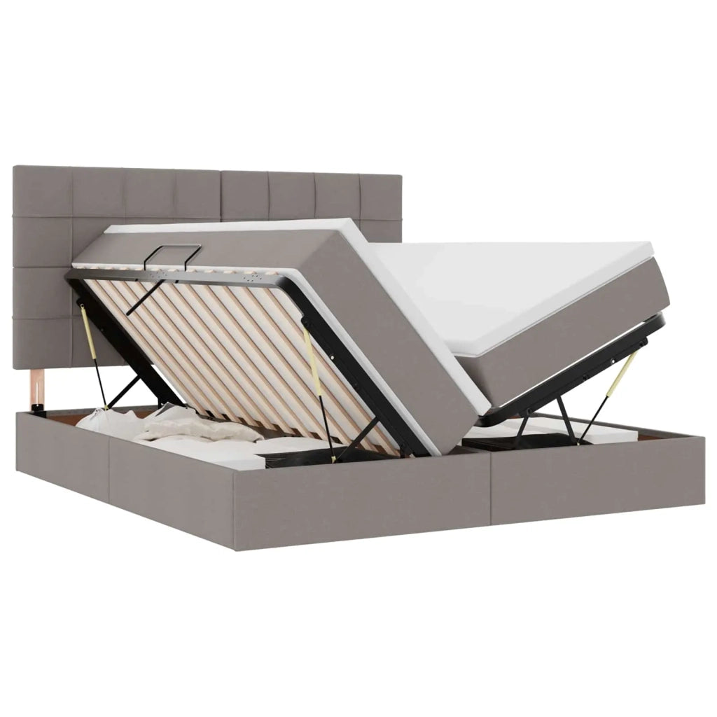 Letto con Contenitore Talpa 180 x 200 cm Pelle Sintetica