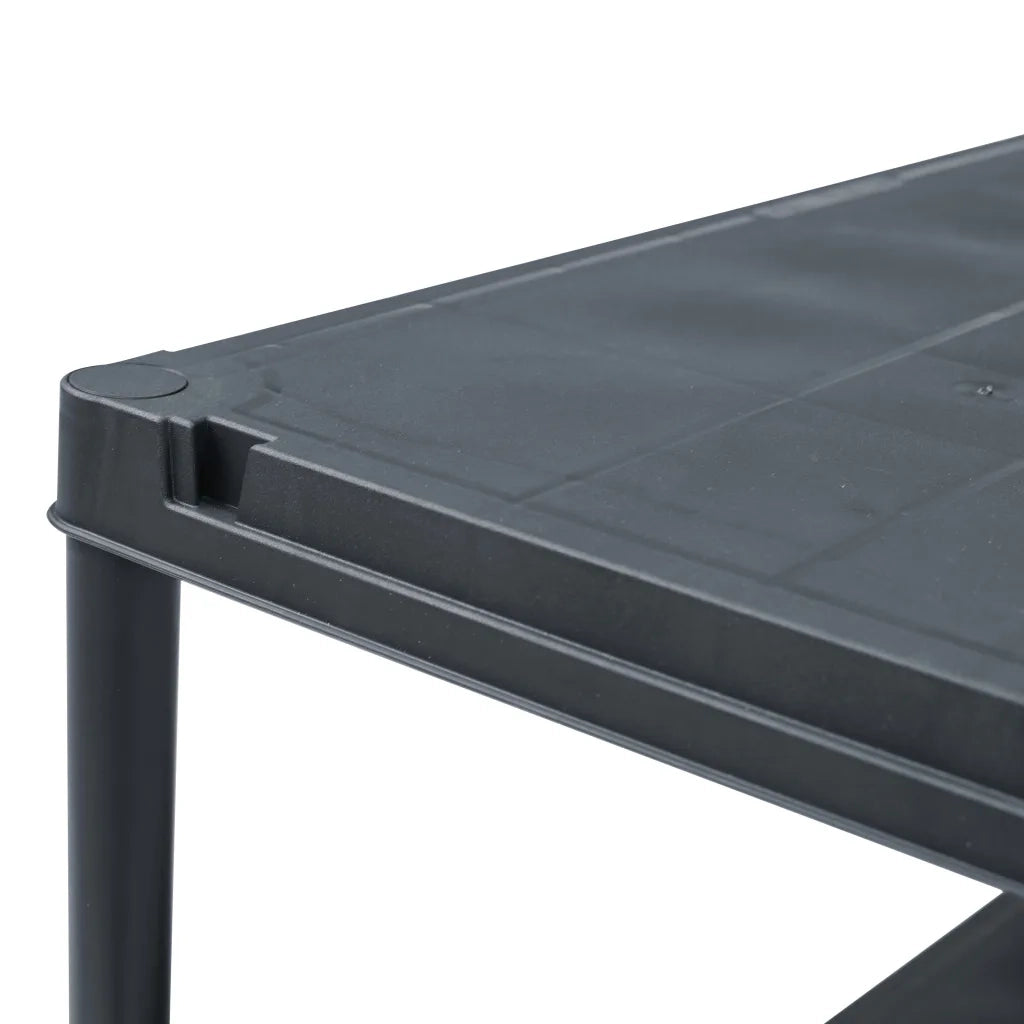 Scaffale Nero 100 kg 60x30x138 cm in Plastica 45673