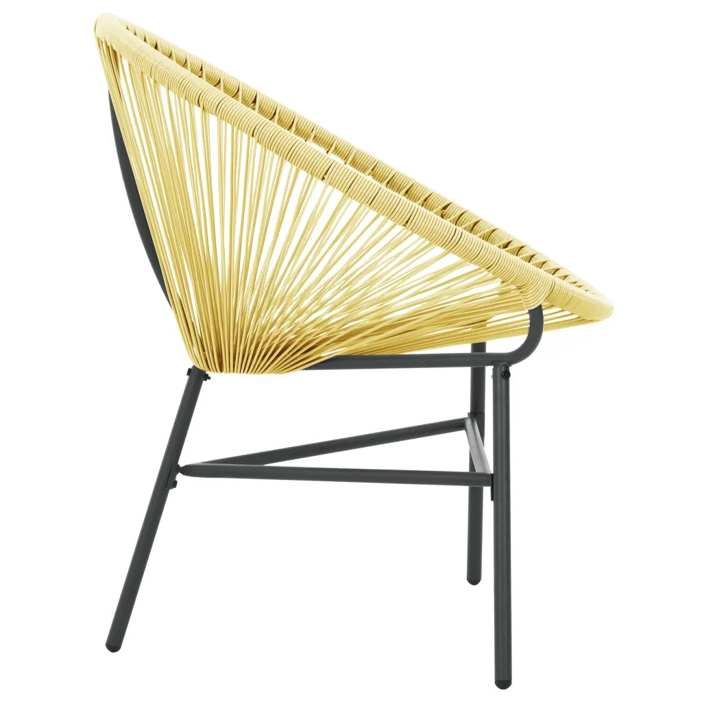 Sedia Acapulco da Giardino in Polyrattan Beige 313139
