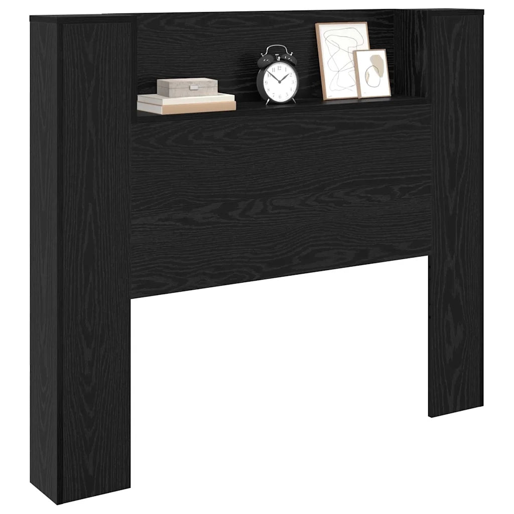 Testiera | Testata Rovere Nero 120 x 15 x 103,5 cm Legno multistrato