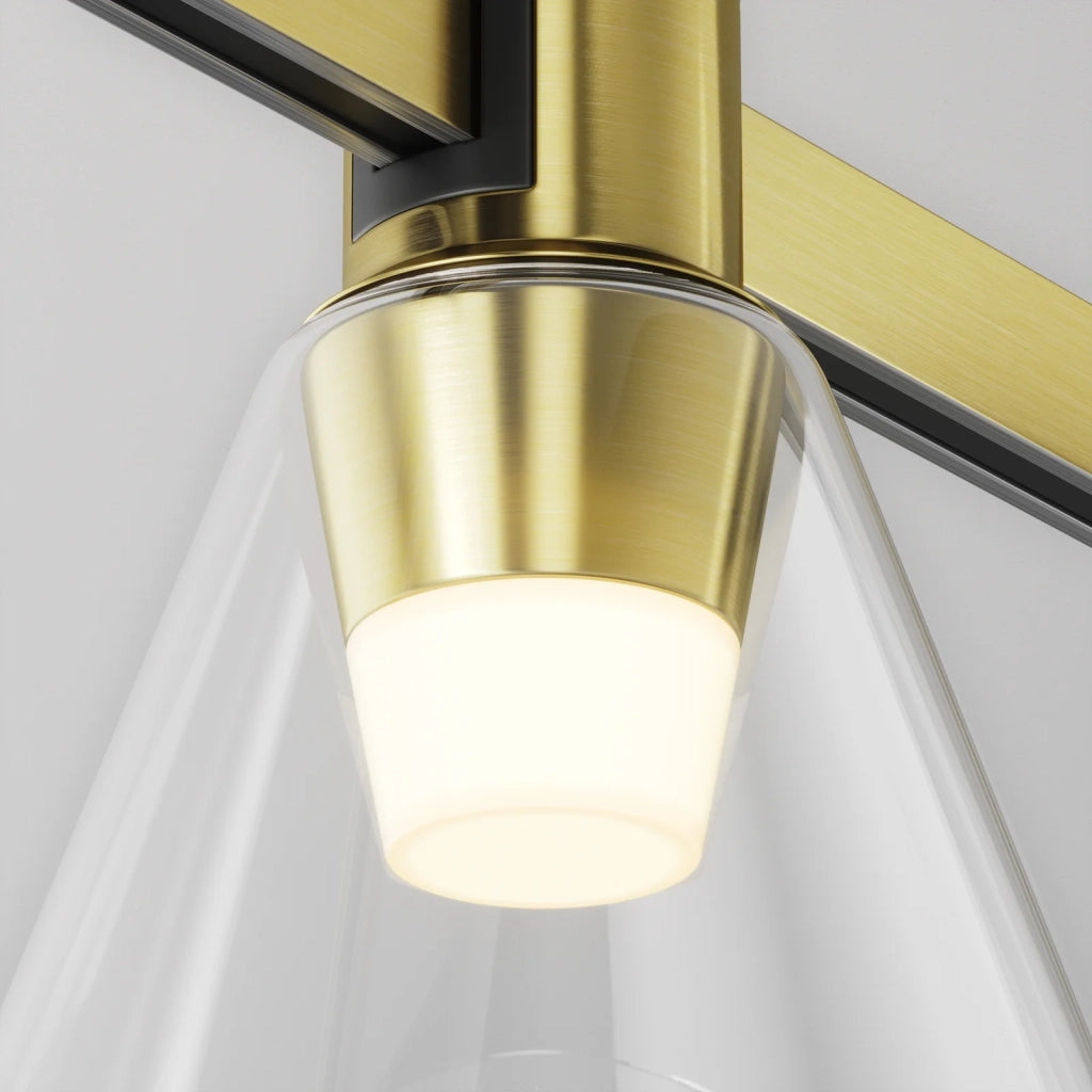Maytoni Lampada da binario moderna Flarity 1 luce LED integrato ottone alluminio