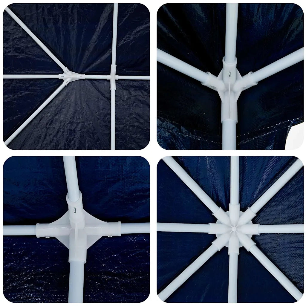 Tenda Party Blu 400 x 400 x 266 cm Polietilene e Acciaio 42003422