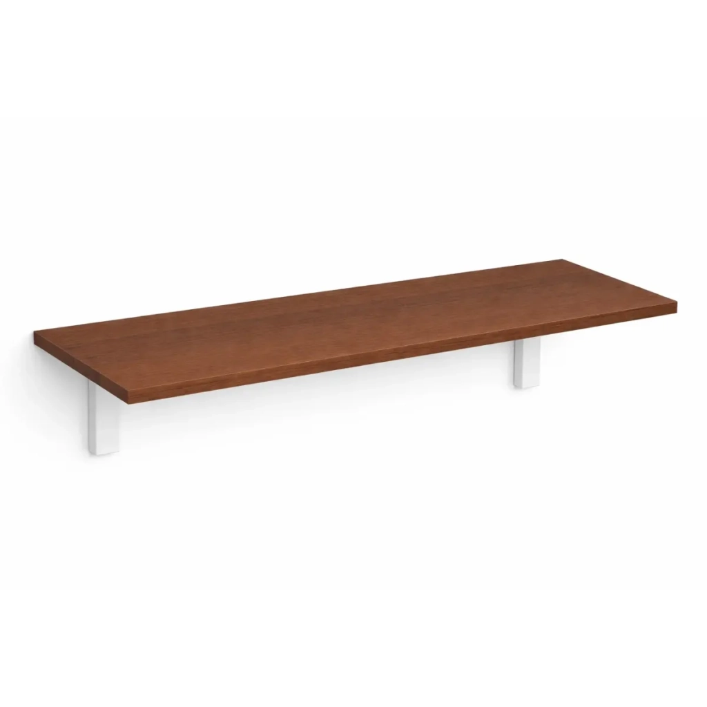 Mensola da Muro da appoggio in Legno nobilitato spessore 1,8 cm in colore Noce 60x60 cm