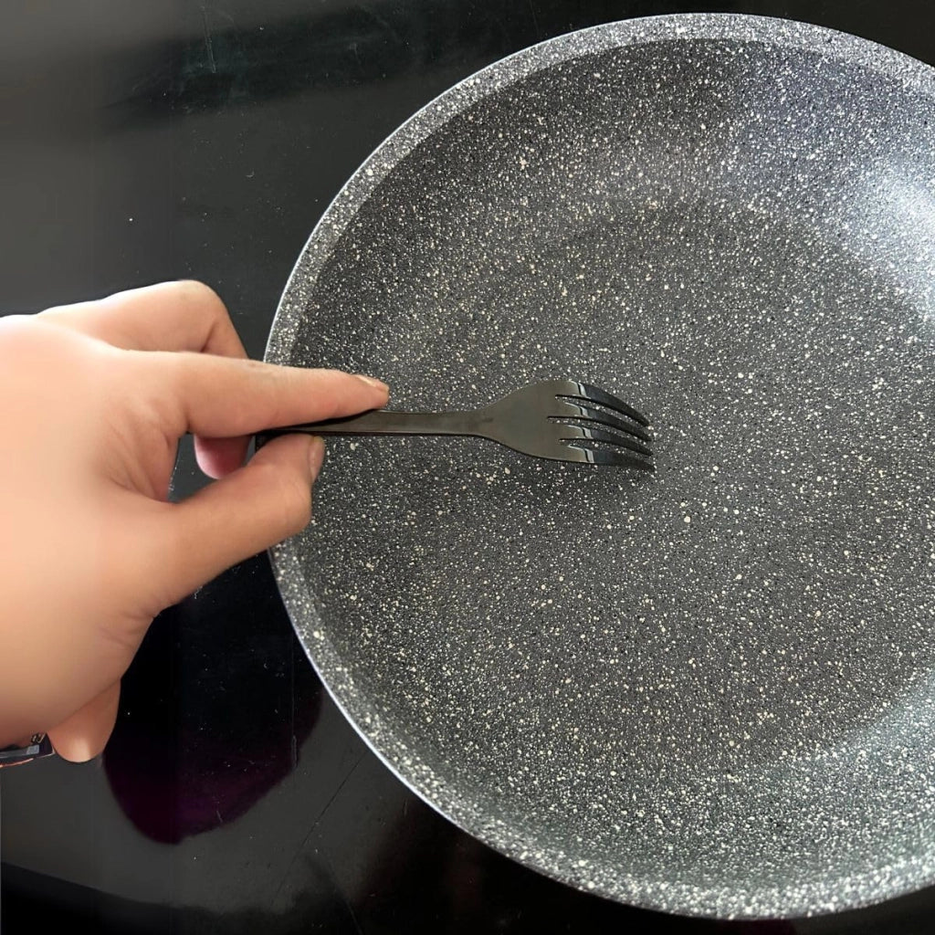 Padella Antiaderente Pietra ad Induzione CUORE DI PIETRA 24 cm