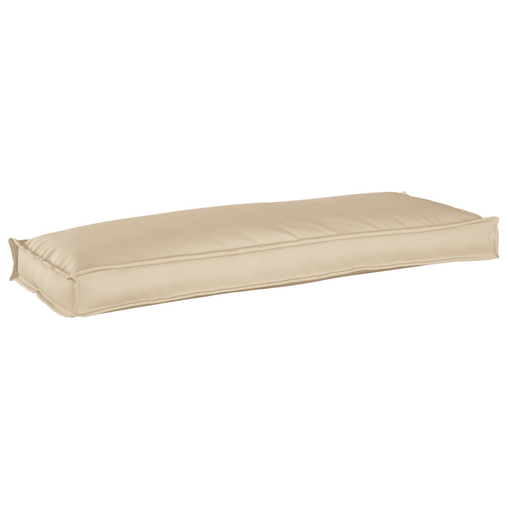 Cuscino per Pallet Beige 110x40x8 cm in Tessuto Oxford