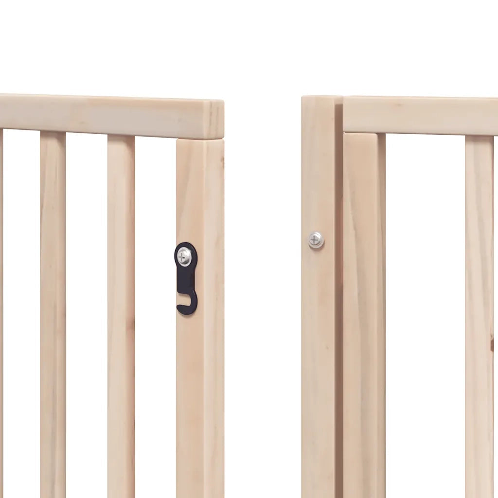 Cancello per Cani Porta Pieghevole 12 Pannelli 300 cm in Pioppo CFW9398366