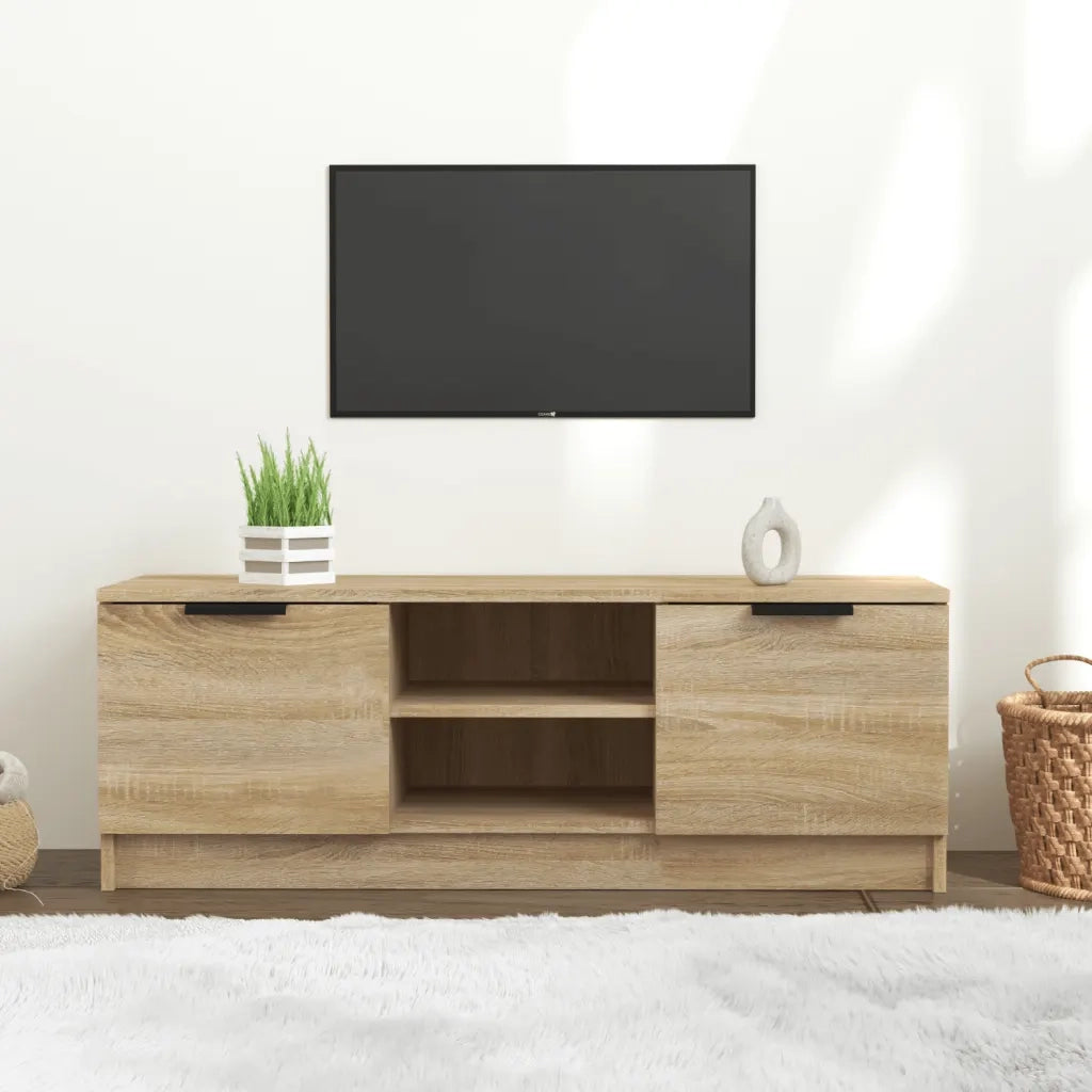 Mobile Porta TV-Credenza per TV Rovere Sonoma 102x35x36,5 cm Legno Multistrato