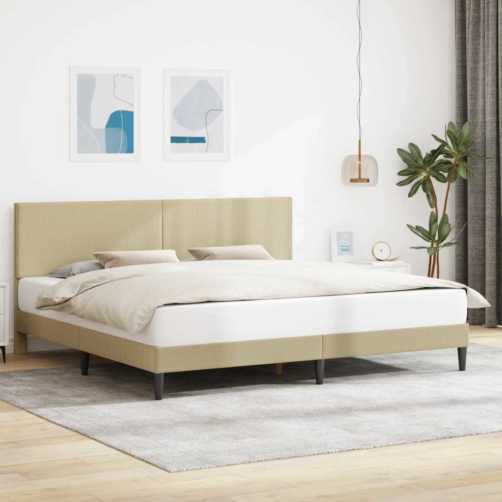 Struttura del letto-Giroletto Grigio Verde Chiaro 200 x 200 cm