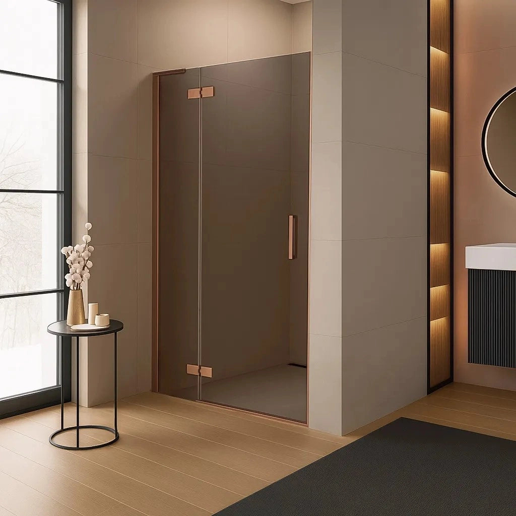 Porta Doccia Rea Hugo 90 Copper Brush