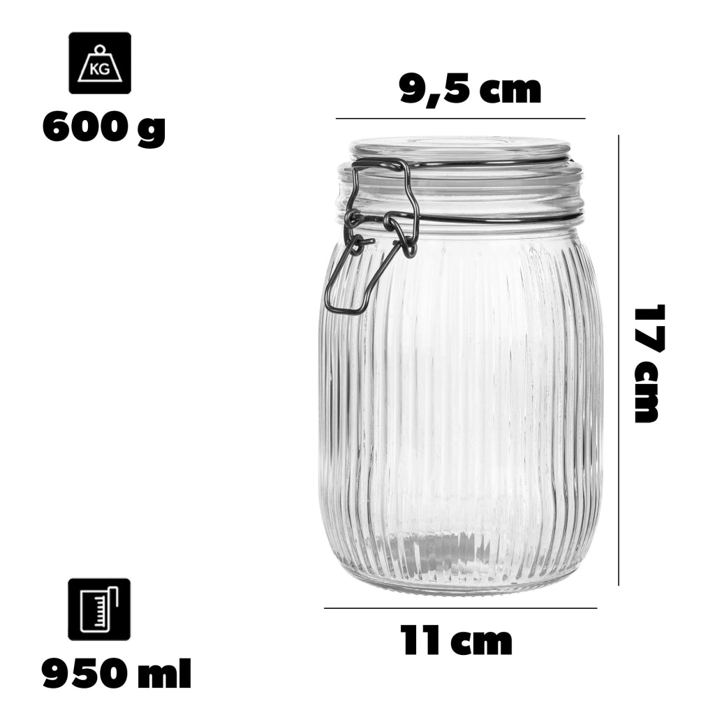 KADAX Pojemnik szklany LINO 950 ml art. 37765 K165