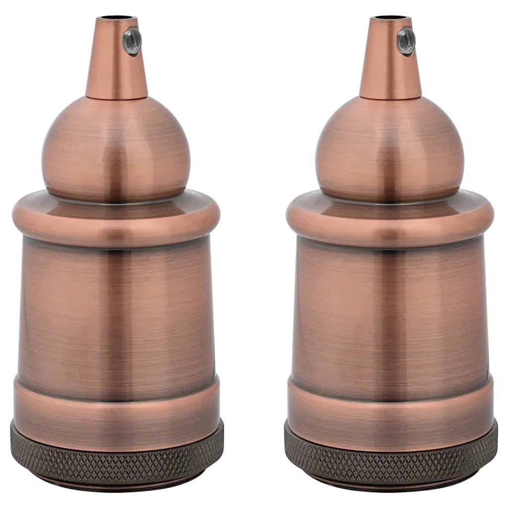 Portalampade 2 pz Rosso Bronzo E27 CFW8800963