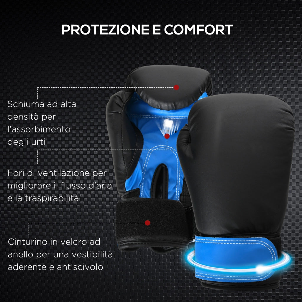 Set Sacco da Boxe con Guantoni e Borsa ¨C zephmum ¨C Blu
