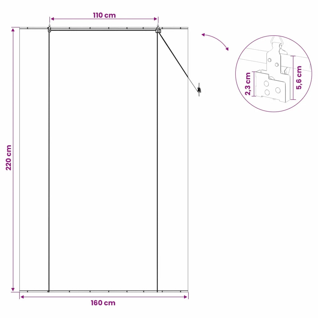 Tenda a rullo Grigio 160 x 220 cm Bambù 42039737