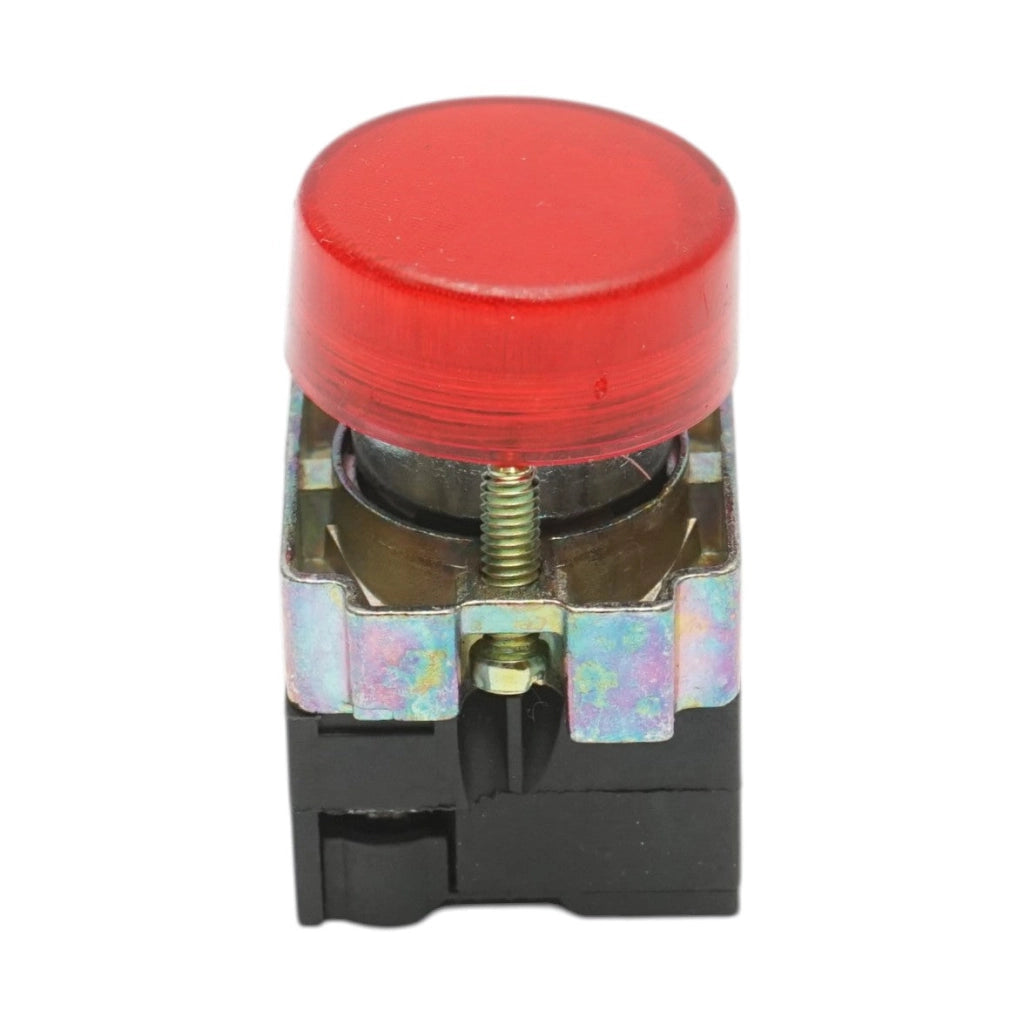 Pulsante indicatore LED rosso 220V LAY5 Breckner Germany