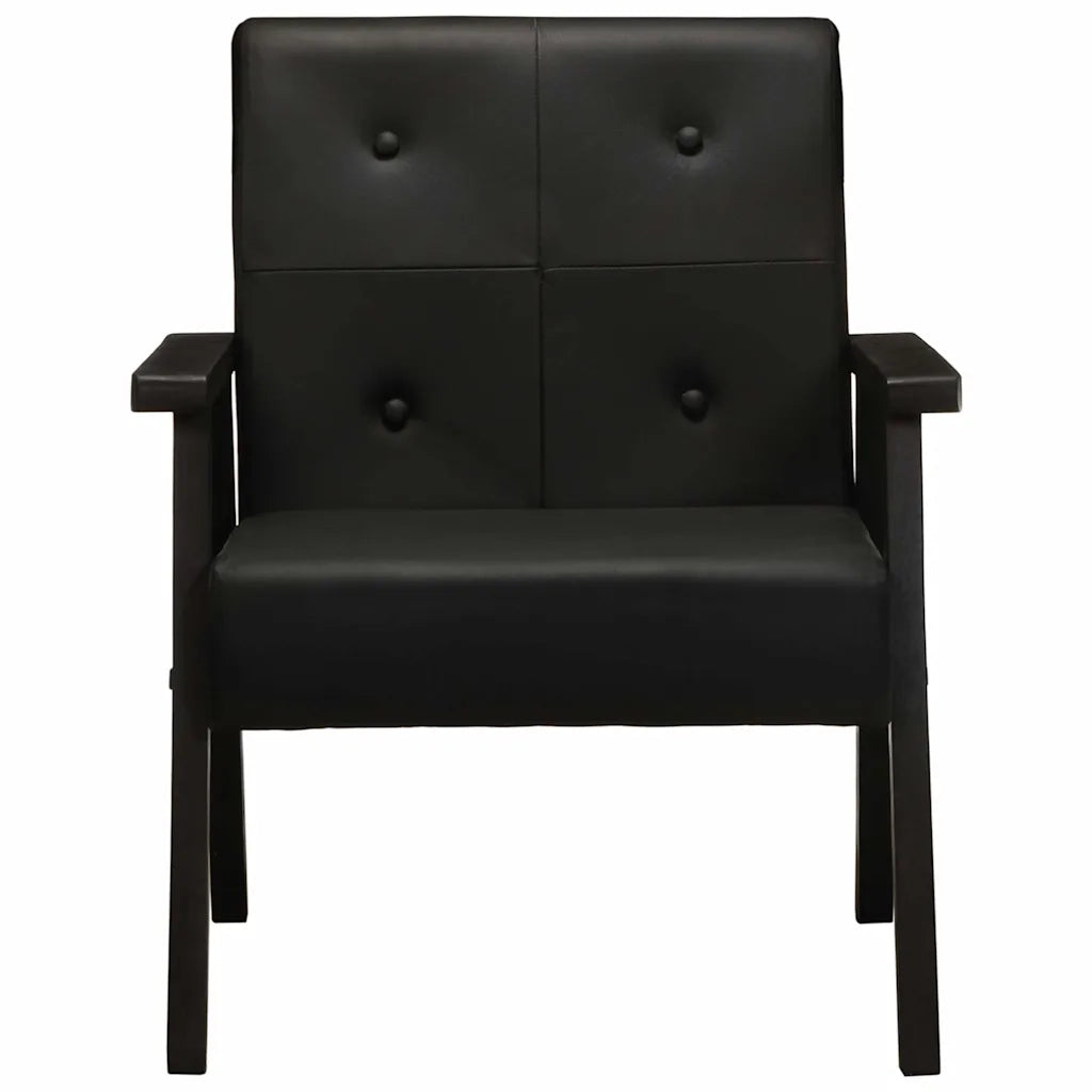 Poltrona Nera in Vera Pelle 247642