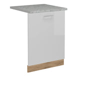 Vicco Coperchio per lavastoviglie Bianco lucido 60 cm , PL Marmo