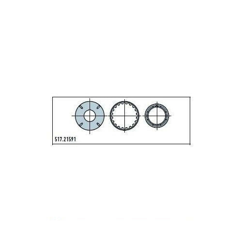 ADATTATORE TONDO 159X2,6MM M8 RUOTA + 2 CORONE PER ERA XL Ø 90MM NICE 517.21591