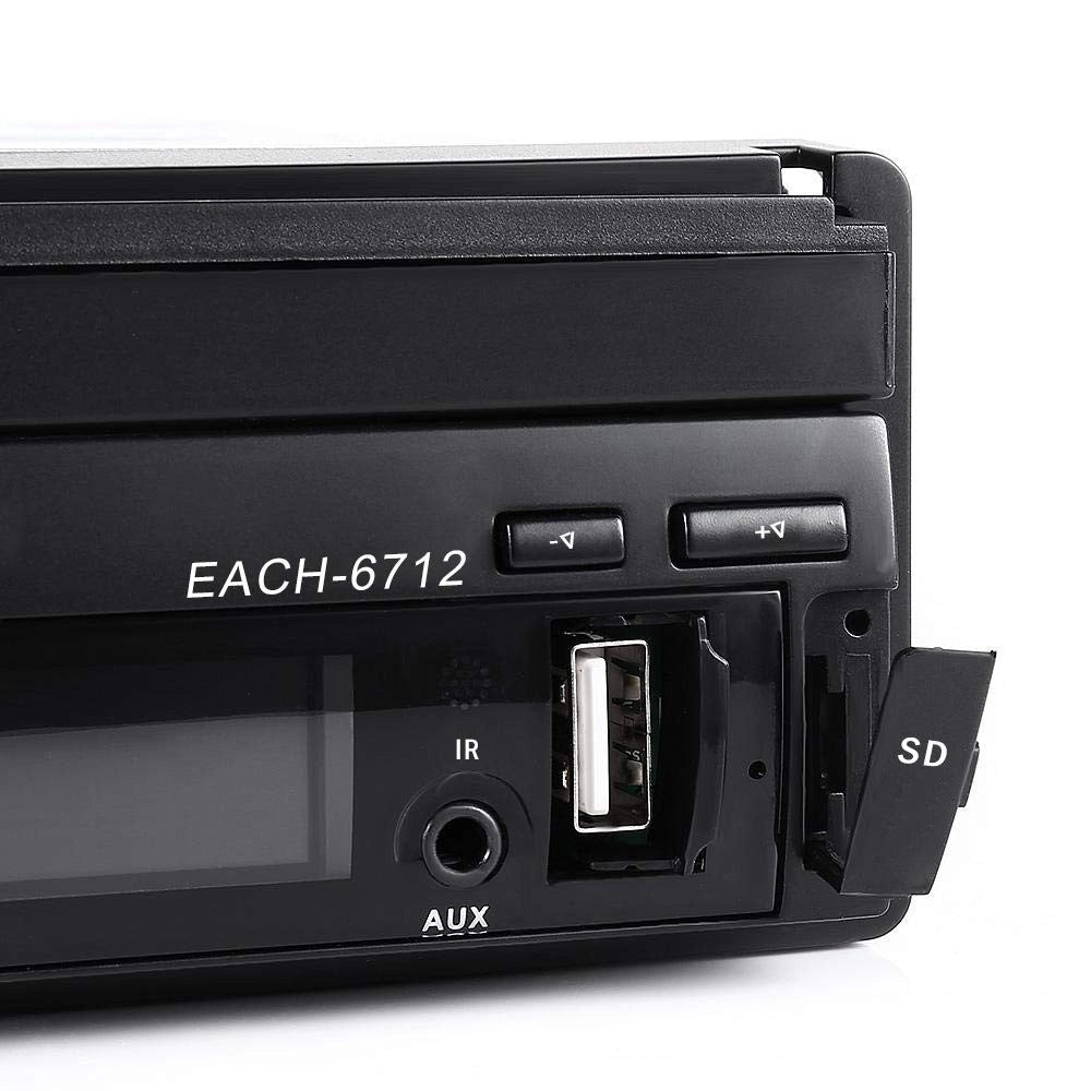 Trade Shop - Autoradio 1 Din Con Schermo A Scomparsa 7 Stereo Auto Touch Bluetooth Gps Usb Sd -