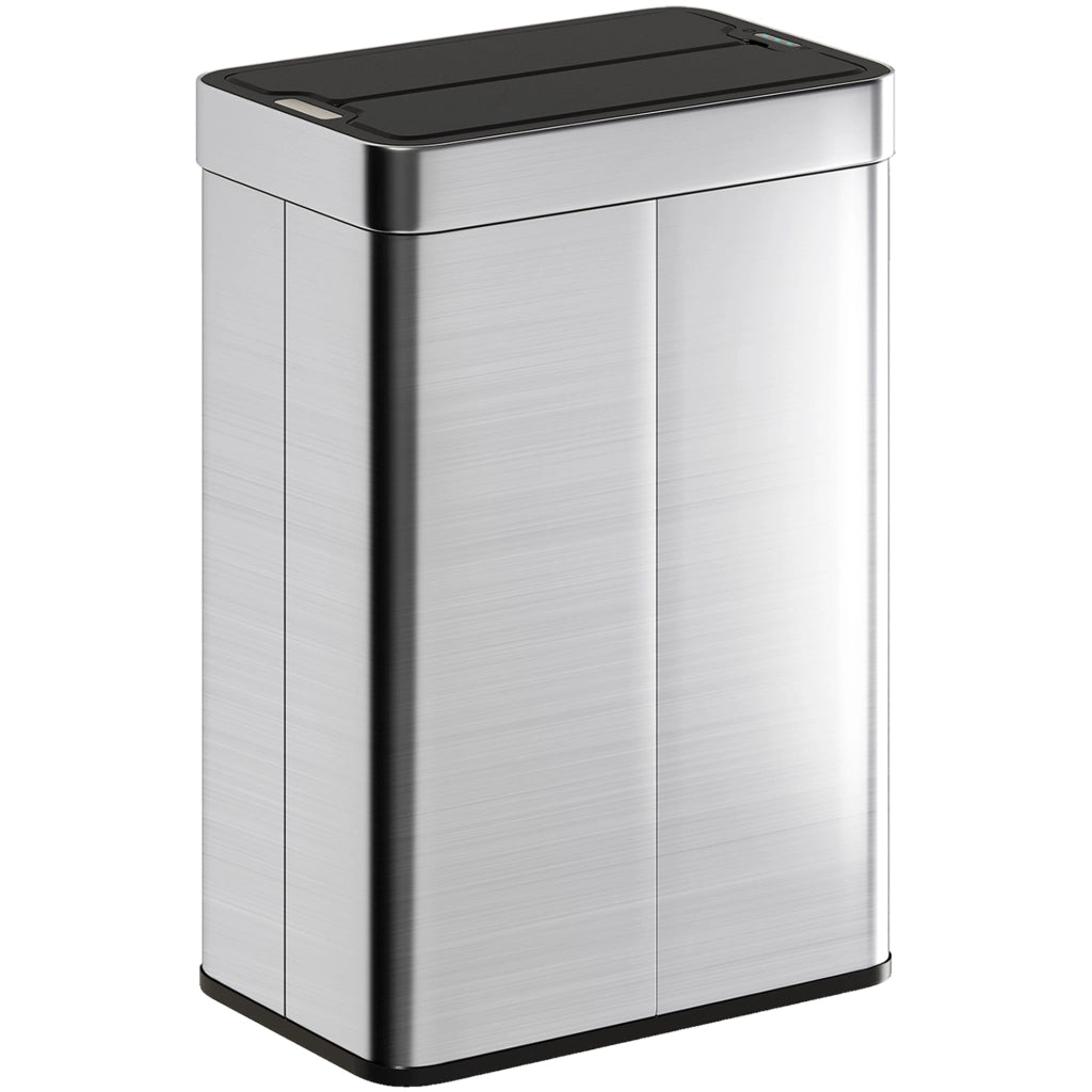 Cestino Sensore 55L ¨C Minimal ¨C Acciaio Inox Argento