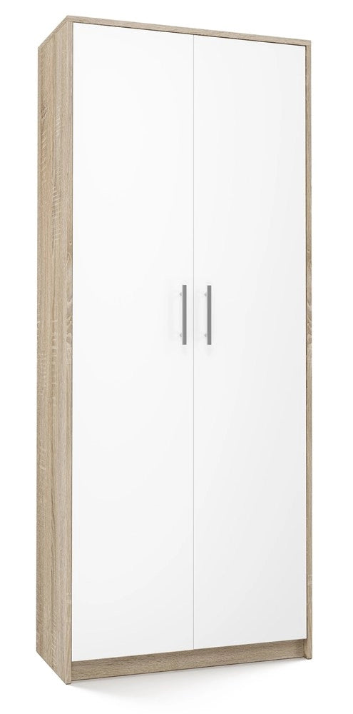 Scaffale OLIV 2d bianco sonoma libreria moderna