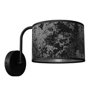 Applique Satino Milagro nero/argento E27 60W MLP7323