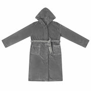 Accappatoio con Cappuccio Grigio scuro s Flanella CFW5494393