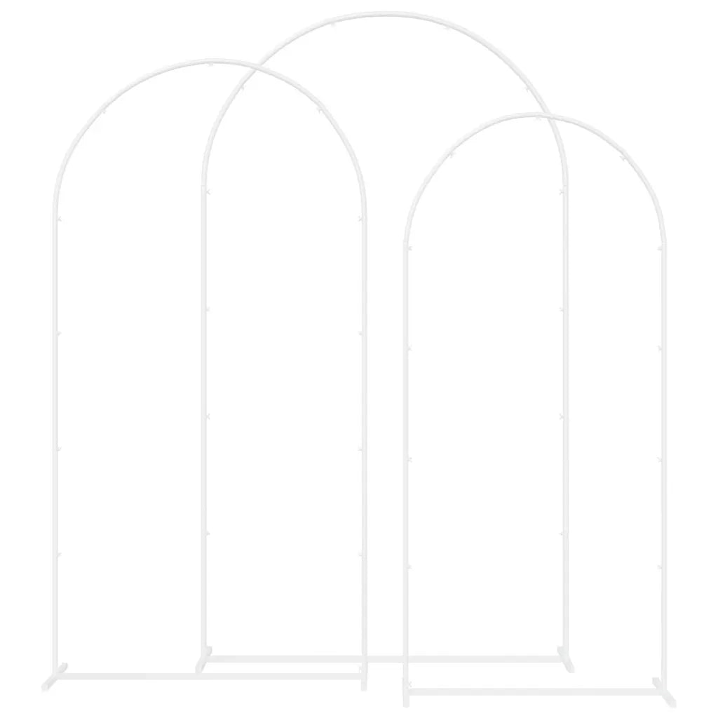 Arco Nuziale 3 pcs Bianco Acciaio 42023037