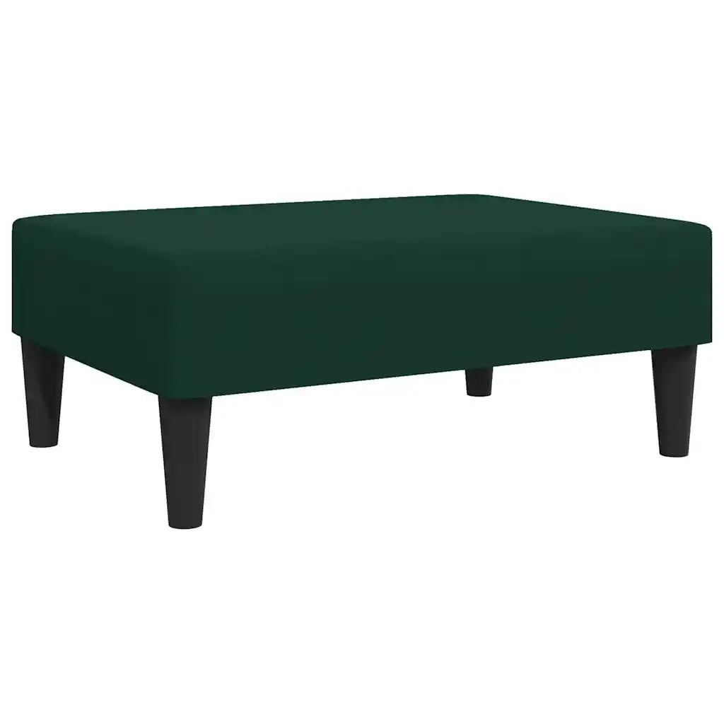 Set di Divani 2 pz Verde Scuro in Velluto