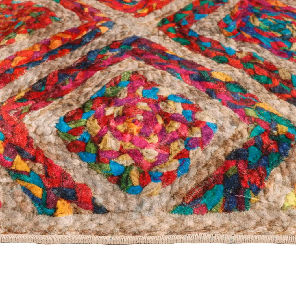 Tappeto Lavabile Multicolore 120x180 cm 136587
