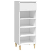Scarpiera mobile contenitore per scarpe mobile per ingresso/corridoio/soggiorno 40 x 36 x 105 cm legno ingegnerizzato bianco 02_0021455