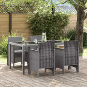Sedia da Giardino 4 pcs Grigio chiaro 53 x 49 x 85 cm 847485