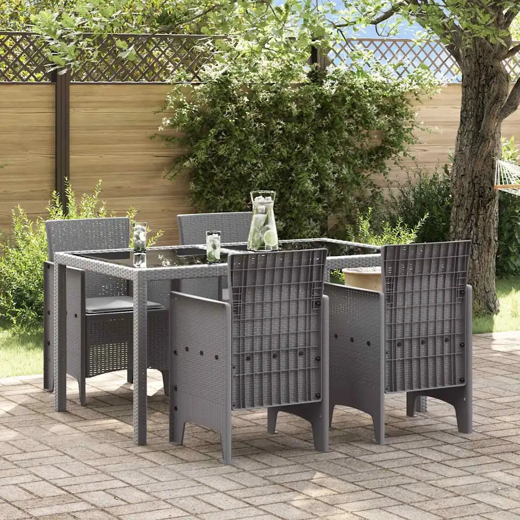 Sedia da Giardino 4 pcs Grigio chiaro 53 x 49 x 85 cm 847485