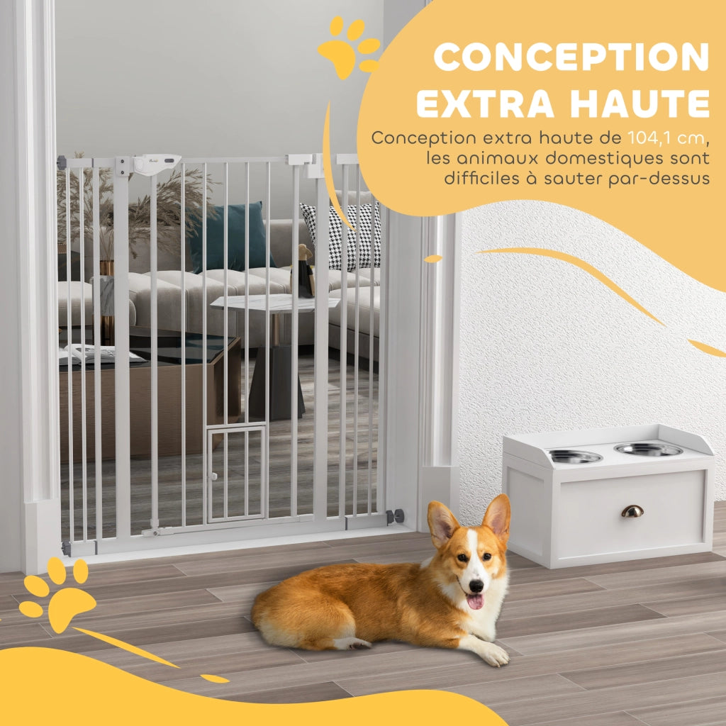 Barriera di Sicurezza per Animali ¨C Minimal ¨C Bianco 104.1xH cm
