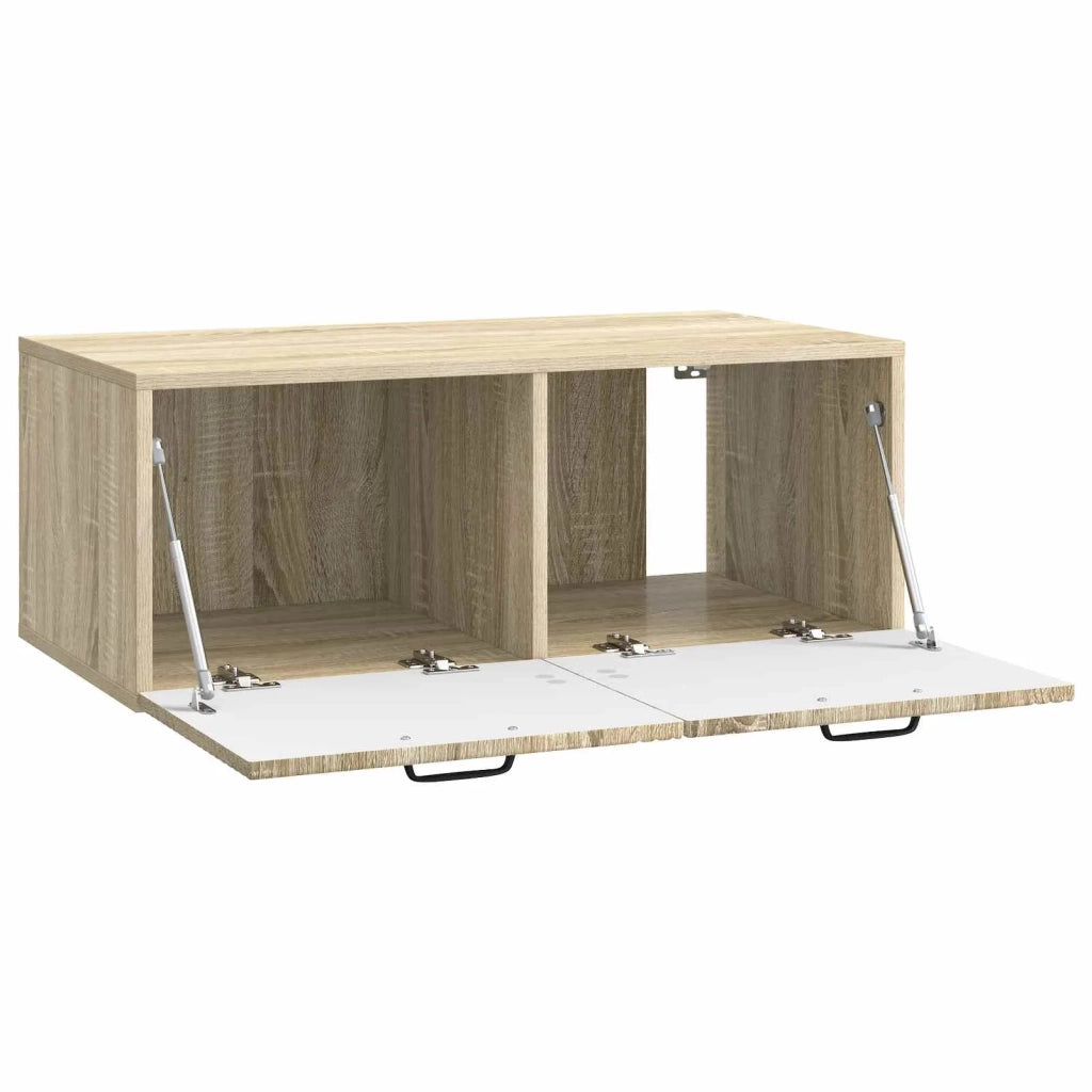 Mobile Porta TV da Muro-Credenza per TV sospesa Rovere Sonoma 78,5 x 41 x 30 cm 890383