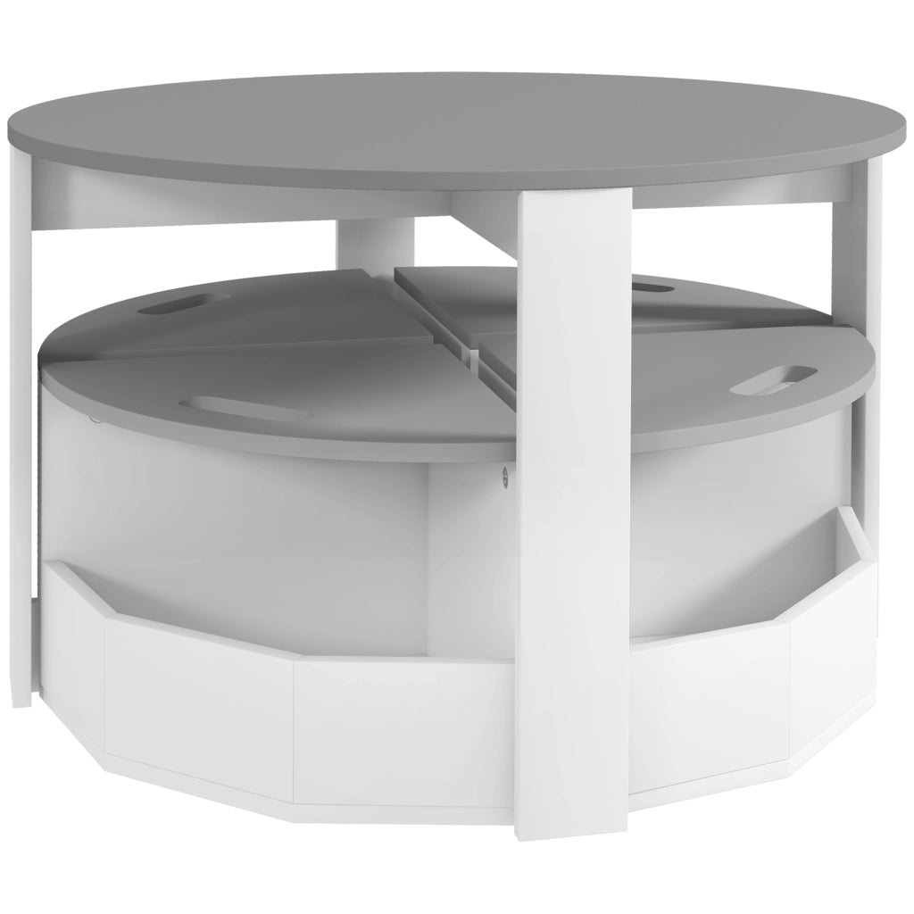 Set tavolo per bambini con sgabelli ¨C Minimal ¨C Legno, grigio