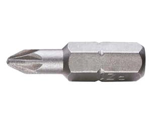 INSERTI A CROCE POZIDRIVE PER AVVITATORI MM.25- - mm.25 PZ 2 - 10 pezzi EXCEL