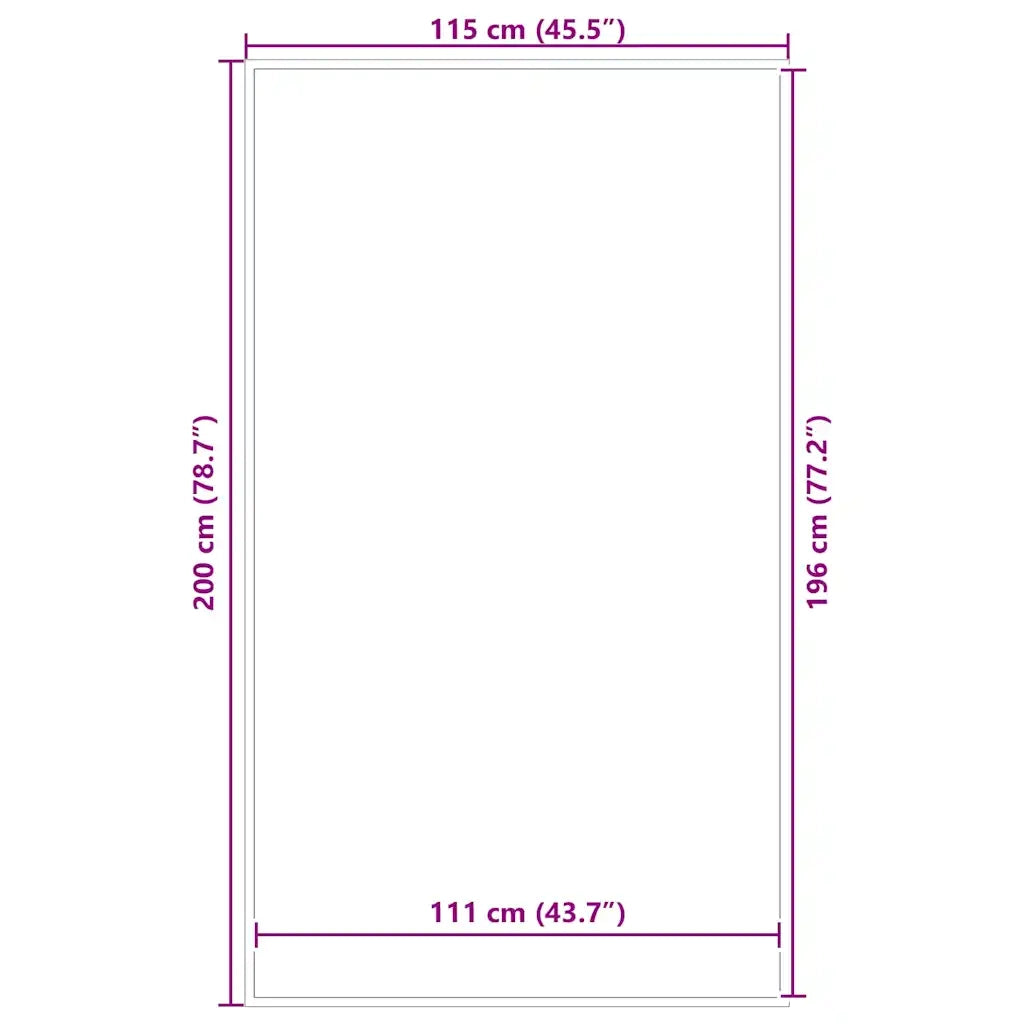 Zerbino Antracite 115x200 cm 4105619