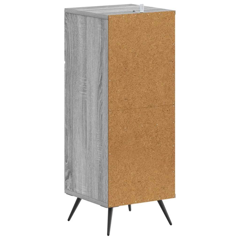 Mobiletto da Bagno BREDA Sonoma grigio 30 x 31 x 80 cm 897491