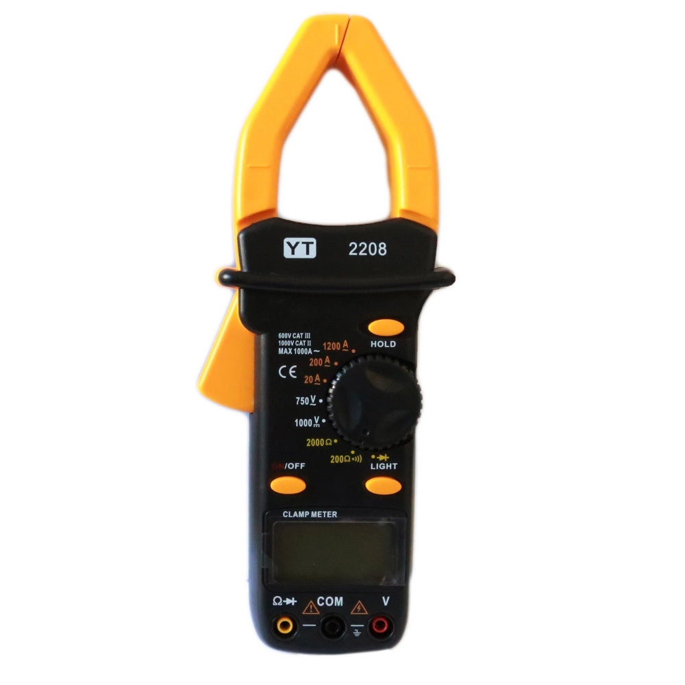 Trade Shop - Pinza Amperometrica Multimetro Test Tester Digitale Con Puntali Yt-2208 -
