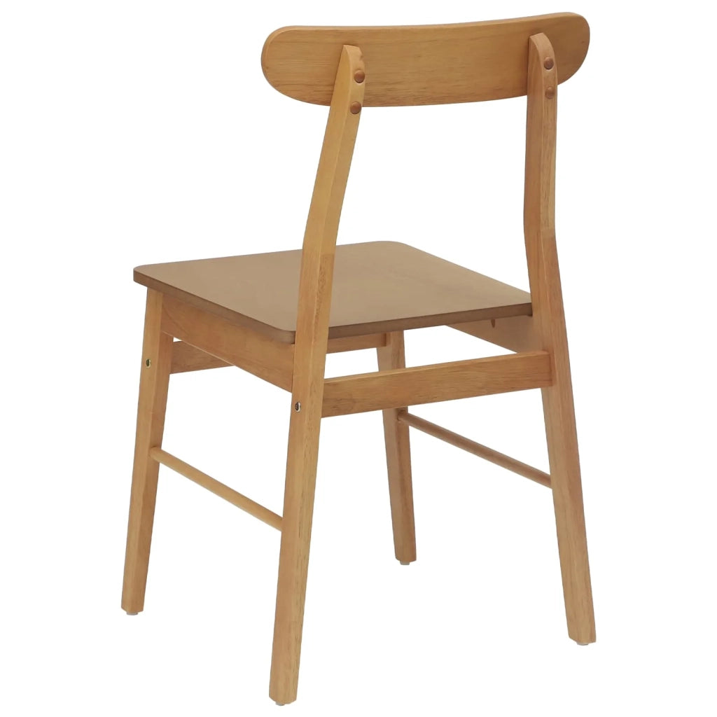 Sedia da pranzo 2 pcs Naturale 43 x 44,5 x 77 cm