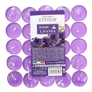 TEA LIGHT PROFUMATE ALLA LAVANDA IN CONFEZIONE DA 50 PEZZI