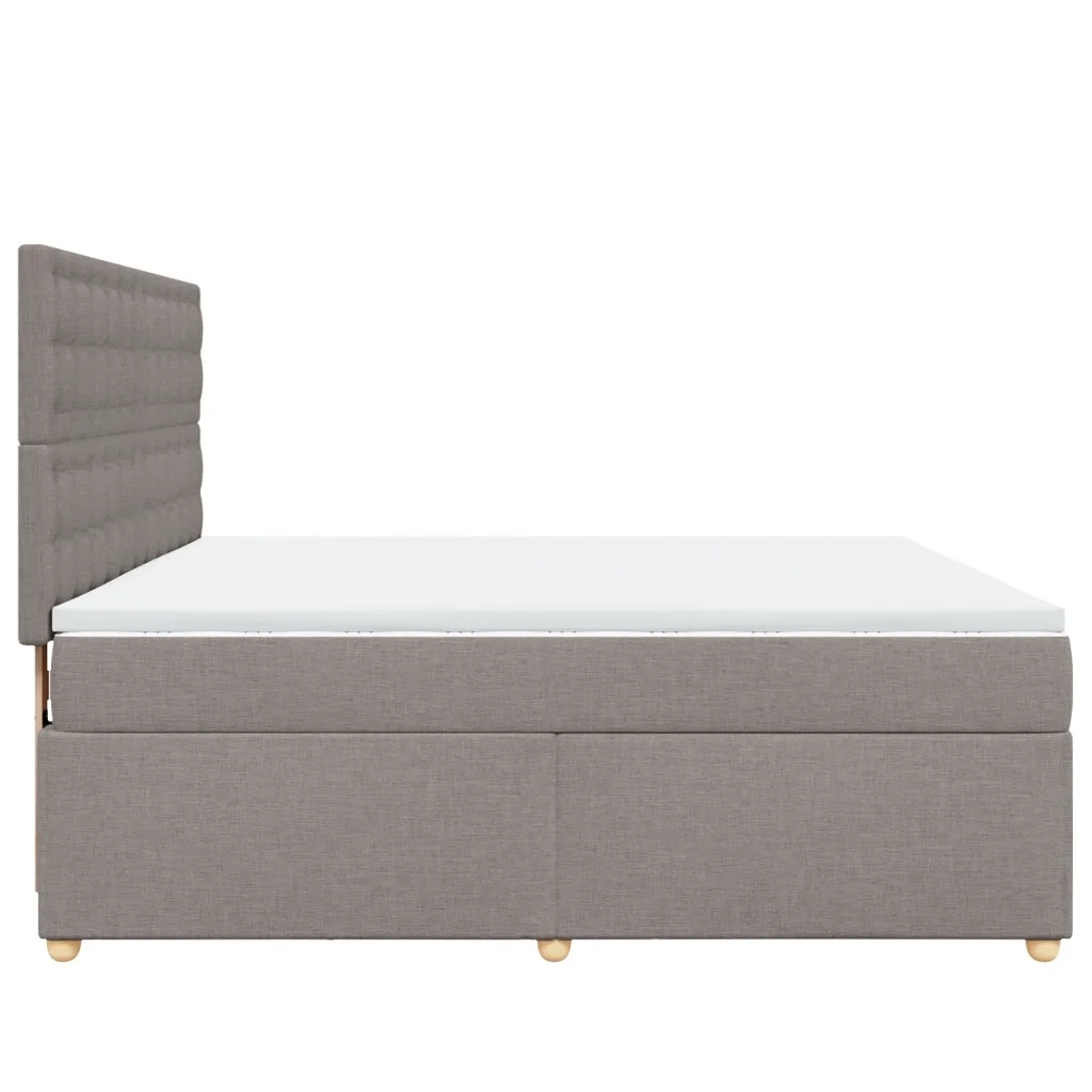 Giroletto a Molle con Materasso Tortora 180x200 cm in Tessuto 3293677