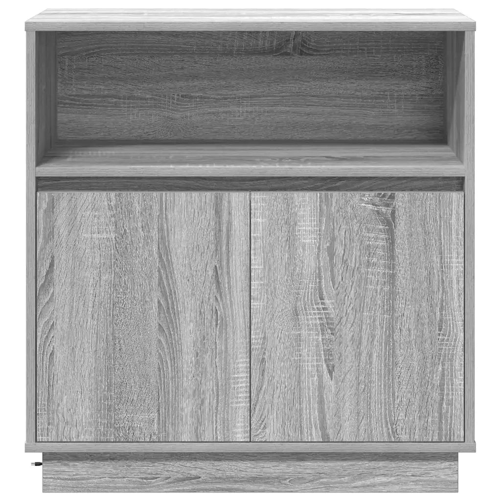 Madia LED Grigio Sonoma 71 x 34,5 x 75 cm Legno multistrato 869655