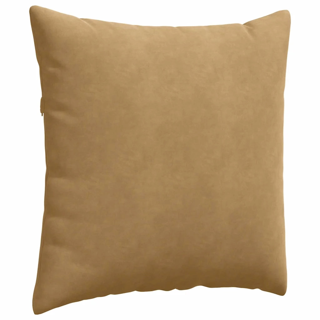 Cuscini da Divano 2 pcs Marrone 80 x 80 cm Tessuto in Cords 42014065