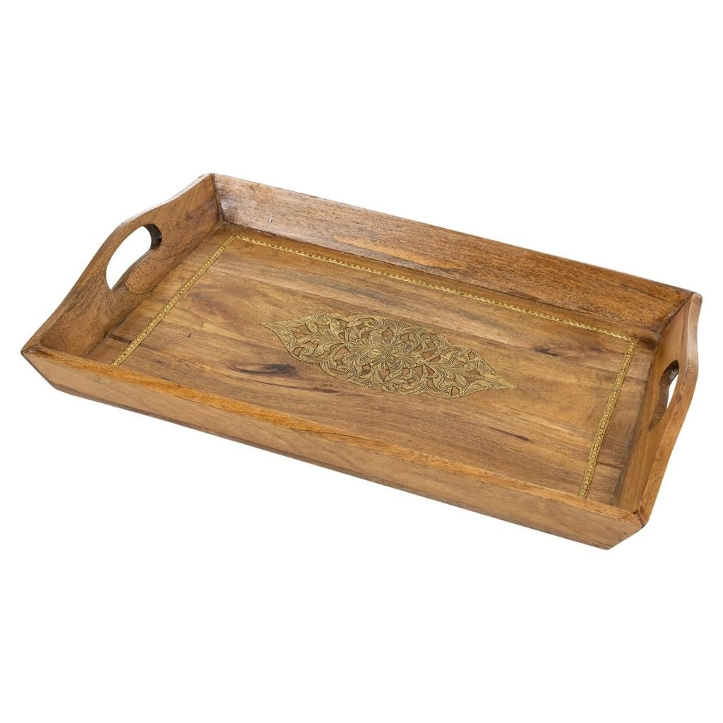 Vassoio in legno 47x31x16h