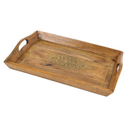 Vassoio in legno 47x31x16h