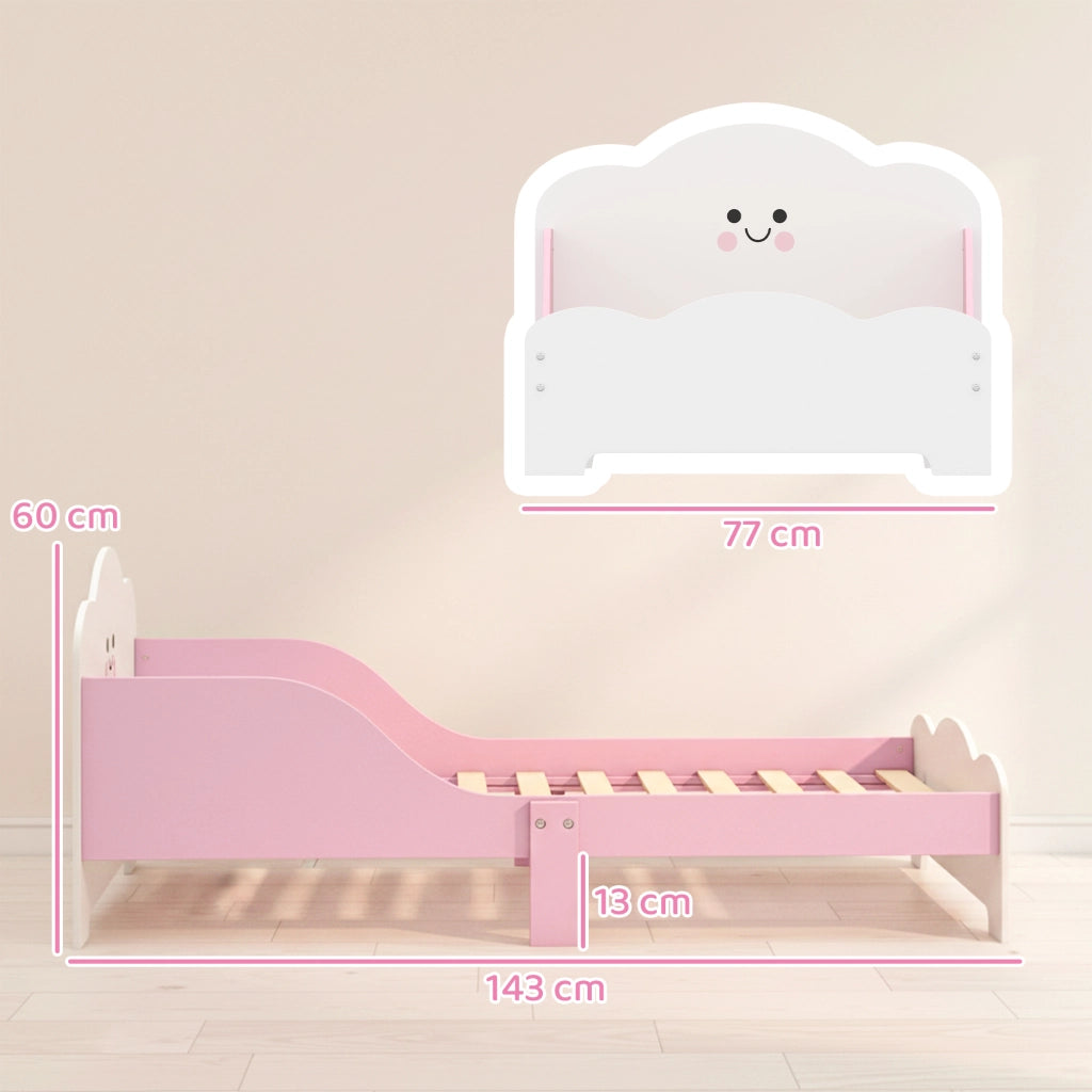 Letto a soppalco per bambini ¨C Xylo ¨C rosa 140x70 cm