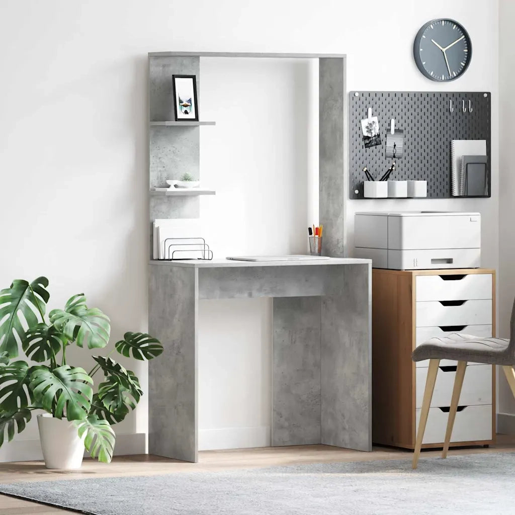 Scrivania Grigio cemento Legno ingegnerizzato 869341