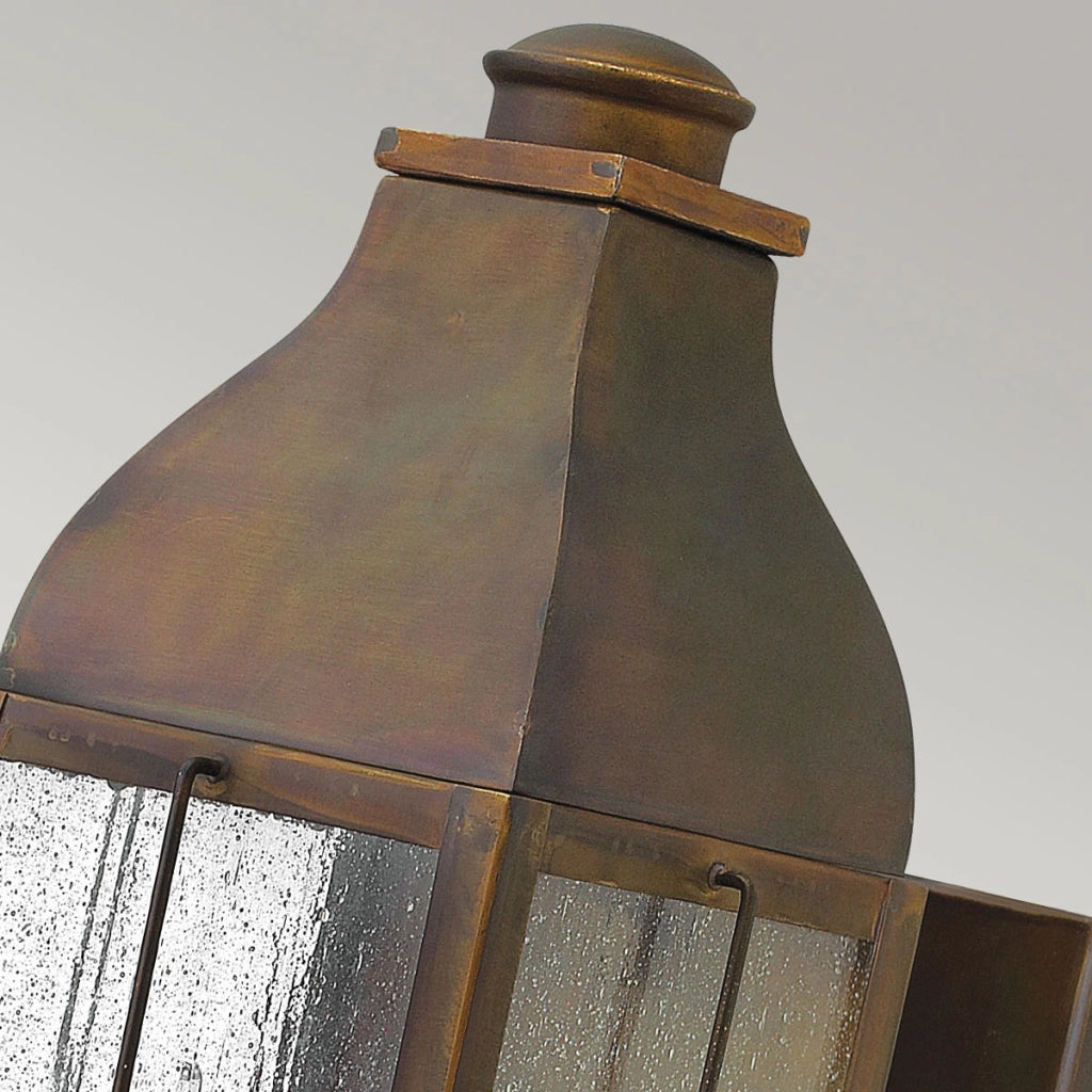 Applique esterno classico Bingham Siena bruciata E14 Hinkley